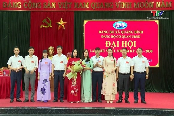 Đảng bộ xã Quảng Bình hoàn thành Đại hội Đảng bộ, chi bộ cơ sở