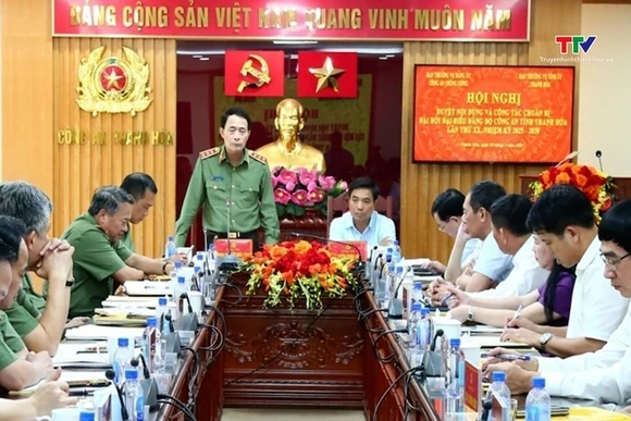 Chuẩn bị chu đáo để tổ chức thành công Đại hội đại biểu Đảng bộ Công an tỉnh nhiệm kỳ 2025 - 2030