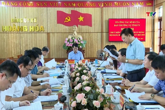 Trưởng ban Tuyên giáo và Dân vận Tỉnh uỷ cho ý kiến về công tác chuẩn bị Đại hội Đảng bộ các xã mới