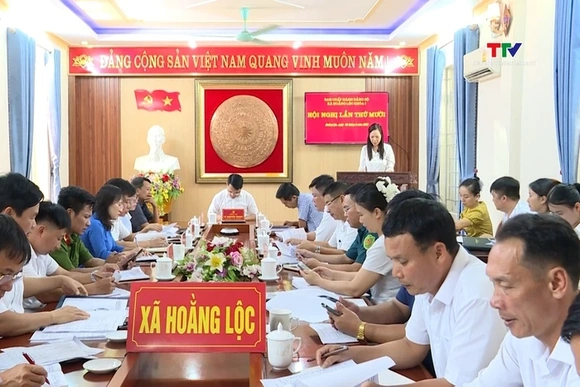 Hội nghị Ban Chấp hành Đảng bộ xã Hoằng Lộc lần thứ 10