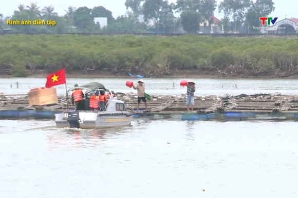 Diễn tập phòng, chống thiên tai, tìm kiếm cứu nạn khu vực ven biển tỉnh Thanh Hóa