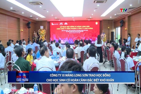 Công ty xi măng Long Sơn trao học bổng cho học sinh có hoàn cảnh đặc biệt khó khăn
