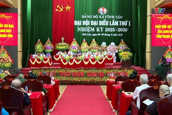 Đại hội đại biểu Đảng bộ xã Vĩnh Lộc lần thứ I, nhiệm kỳ 2025-2030