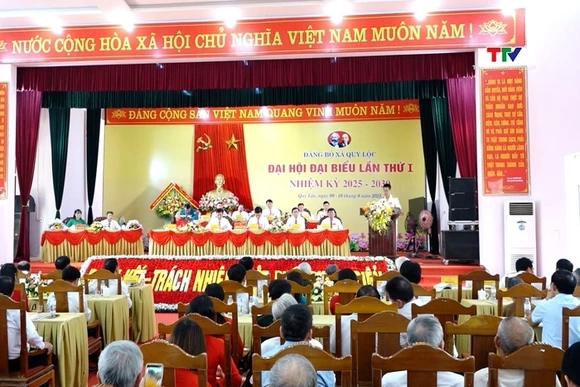 Đại hội Đảng bộ xã Quý Lộc lần thứ I, nhiệm kì 2025 - 2030