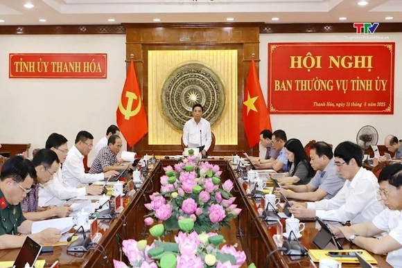 Hội nghị  Ban Thường vụ  Tỉnh ủy ngày 14/8