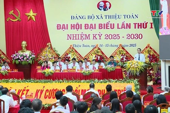 Đại hội Đảng bộ xã Thiệu Toán lần thứ I, nhiệm kỳ 2025 - 2030