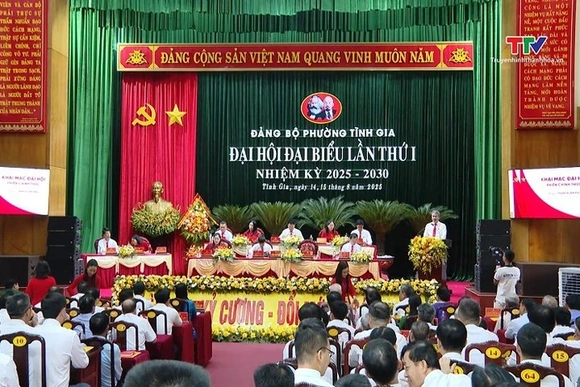 Đại hội đại biểu Đảng bộ phường Tĩnh Gia lần thứ nhất nhiệm kỳ 2025-2030