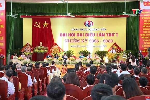 Đại hội đại biểu Đảng bộ xã Quảng Yên lần thứ I, nhiệm kỳ 2025-2030