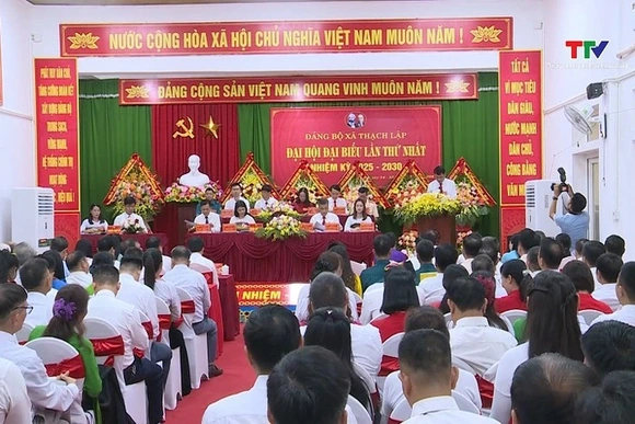 Ngày 15/8, Đảng bộ xã Thạch Lập tổ chức Đại hội đại biểu Đảng bộ xã Thạch Lập lần thứ I, nhiệm kỳ 20