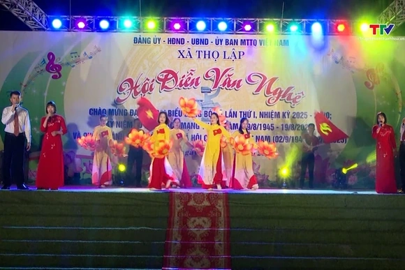 Hội diễn văn nghệ chào mừng Đại hội đại biểu Đảng bộ xã Thọ Lập