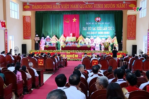 Đại hội đại biểu Đảng bộ xã Quảng Ngọc lần thứ I nhiệm kỳ 2025-2030