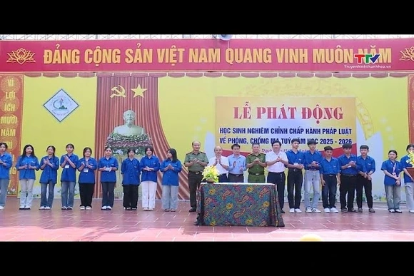 Phát động học sinh nghiêm chỉnh chấp hành pháp luật về phòng, chống ma túy năm học 2025 – 2026