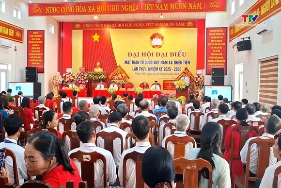 Đại hội Đại biểu Mặt trận Tổ quốc xã Thiệu Tiến nhiệm kỳ 2025 - 2030