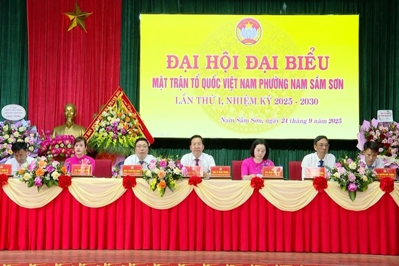 Đại hội đại biểu MTTQ phường Nam Sầm Sơn lần thứ I nhiệm kỳ 2025-2030