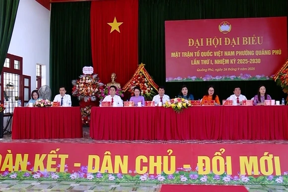 Đại hội đại biểu MTTQ phường Quảng Phú nhiệm kỳ 2025 - 2030
