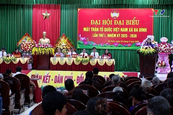 Đại hội đại biểu Mặt trận Tổ quốc xã Ba Đình lần thứ I
nhiệm kỳ 2025 - 2030