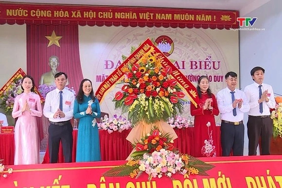 Đại hội đại biểu Mặt trận Tổ quốc phường Đào Duy Từ lần thứ I, nhiệm kỳ 2025 - 2030