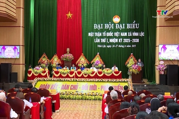 Đại hội Đại biểu Mặt trận Tổ quốc xã Vĩnh Lộc lần thứ I nhiệm kỳ 2025 - 2030
