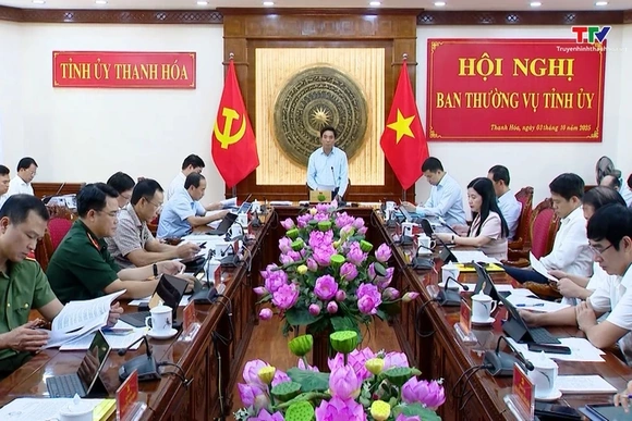 Hội nghị Ban Thường vụ Tỉnh uỷ tháng 9