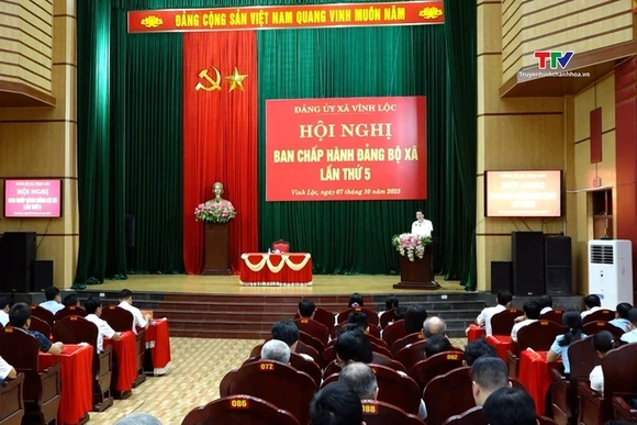 Đảng bộ xã Vĩnh Lộc triển khai nhiệm vụ trọng tâm quý 4 năm 2025