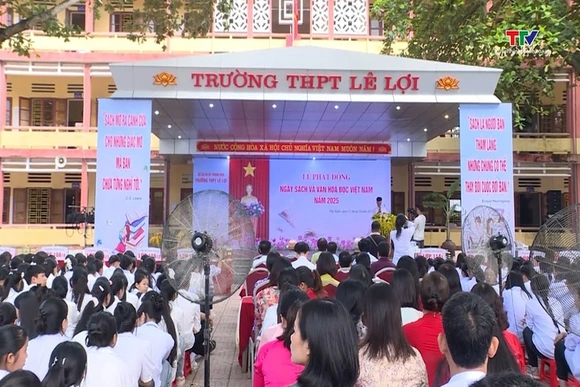 Trường THPT Lê Lợi phát động Ngày sách và Văn hóa đọc Việt Nam 2025