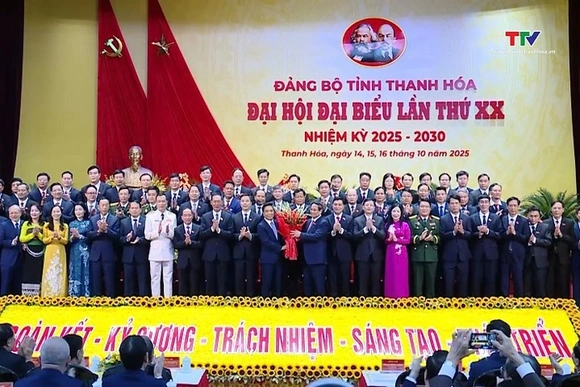 Ban chấp hành Đảng bộ tỉnh Thanh Hóa khóa XX nhiệm kỳ 2025 – 2030 gồm 69 đồng chí