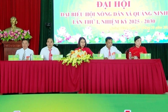 Đại hội đại biểu Hội Nông dân xã Quảng Ninh lần thứ I, nhiệm kỳ2025 - 2030