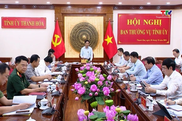 Hội nghị Ban  Thường vụ  Tỉnh uỷ tháng 10