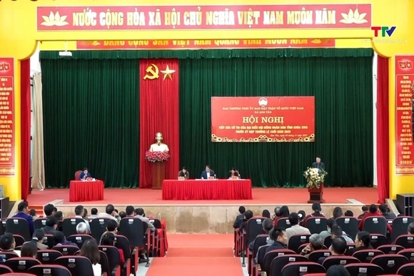 Đại biểu Hội đồng nhân dân tỉnh tiếp xúc cử tri xã Kim Tân