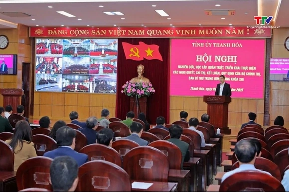 Hội nghị nghiên cứu, học tập, quán triệt, triển khai thực hiện các nghị quyết, chỉ thị, kết luận, qu