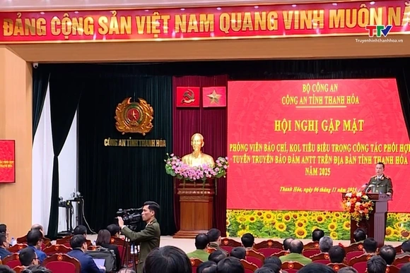 Công an Thanh Hoá gặp mặt các cơ quan báo chí, phóng viên, KOL tiêu biểu