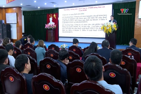 Thuế tỉnh Thanh Hóa cập nhật chính sách thuế và đối thoại với doanh nghiệp