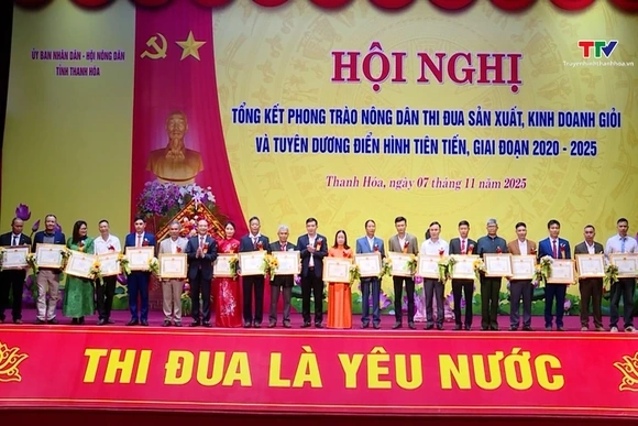 Hội Nông dân tỉnh biểu dương điển hình tiên tiến giai đoạn 2020 - 2025