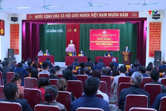 Đại biểu Hội đồng nhân dân tỉnh tiếp xúc cử tri tại xã Đồng Tiến
