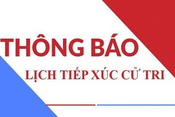 Thông báo lịch tiếp xúc cử tri ngày 8/11/2025