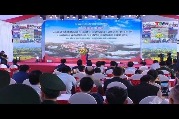 Thanh Hóa đồng loạt khởi công xây dựng các Trường nội trú liên cấp