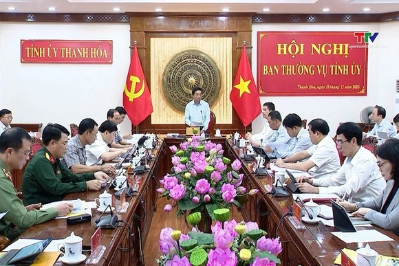 Hội nghị Ban Thường vụ Tỉnh ủy tháng 10/2025