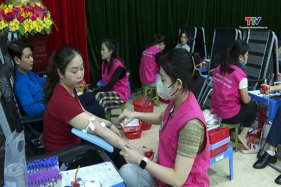 Ngày hội hiến máu tình nguyện xã Hợp Tiến năm 2025
