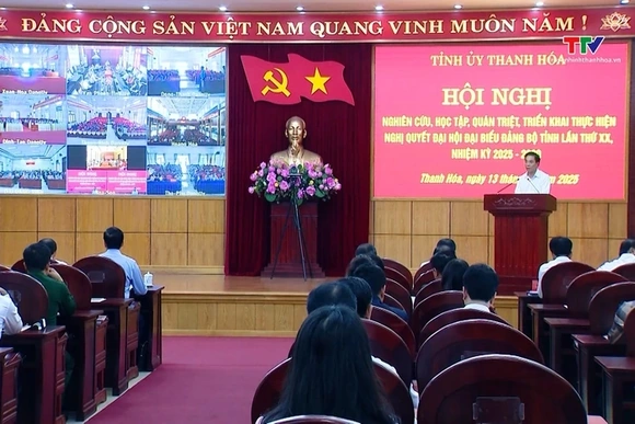 Nghiên cứu, học tập, quán triệt, triển khai Nghị quyết Đại hội đại biểu Đảng bộ tỉnh lần thứ XX