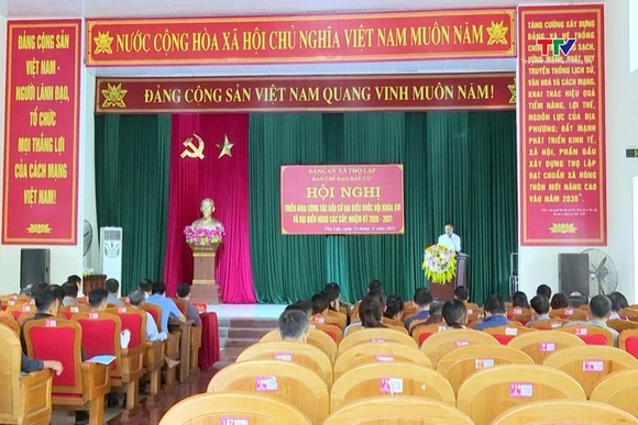 Xã Thọ Lập triển khai công tác bầu cử đại biểu Quốc hội khóa XVI và đại biểu HĐND các cấp nhiệm kỳ 2