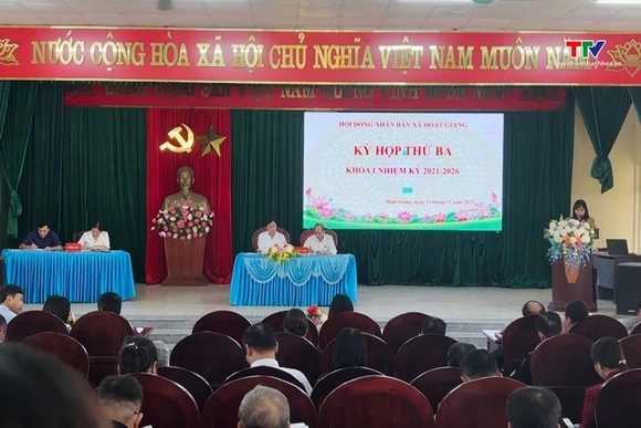 Hội đồng nhân dân xã Hoạt Giang khóa I, nhiệm kỳ 2021 – 2026 tổ chức kỳ họp thứ ba