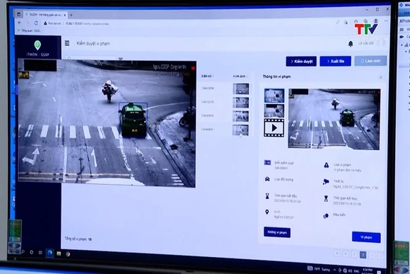 Thanh Hóa: Trong một ngày, camera AI phát hiện gần 200 trường hợp không thắt dây an toàn