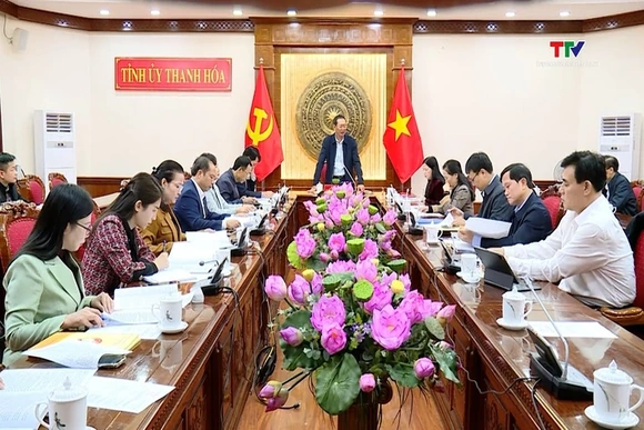 Duyệt nội dung, chương trình Đại hội đại biểu Mặt trận Tổ quốc tỉnh Thanh Hóa lần thứ XVI, nhiệm kỳ 