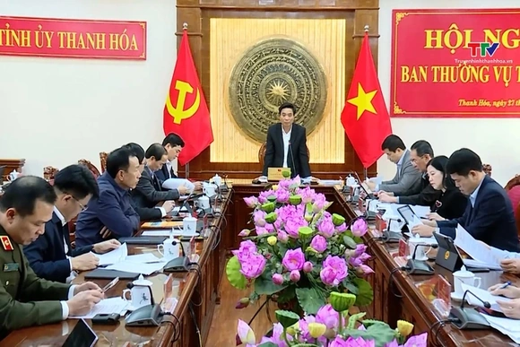 Hội  nghị  Ban Thường vụ  Tỉnh ủy ngày 27/11