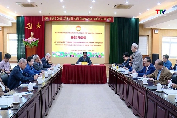 MTTQ tỉnh lấy ý kiến góp ý vào Dự thảo Thông báo trình Kỳ họp thường lệ cuối năm của HĐND tỉnh