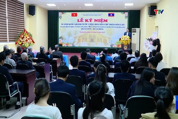 Trường Đại học Hồng Đức tổ chức kỷ niệm 50 năm Quốc khánh nước Cộng hòa Dân chủ Nhân dân Lào