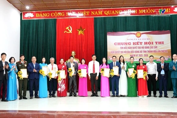 Xã Tây Đô tổ chức cuộc thi Tìm hiểu Nghị quyết Đại hội Đảng bộ các cấp