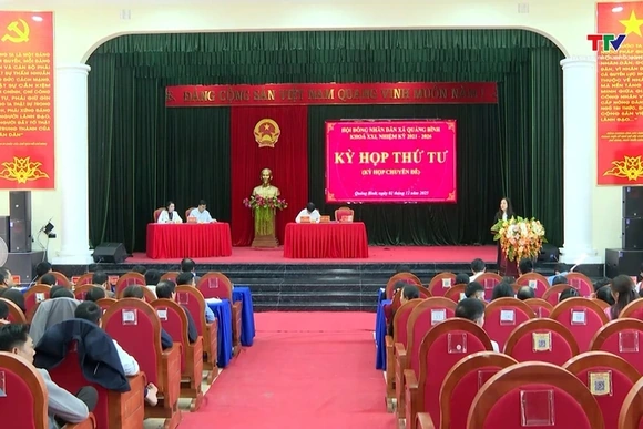 Kỳ họp thứ 4, Hội đồng Nhân dân xã Quảng Bình khóa 21, nhiệm kỳ 2021 – 2026