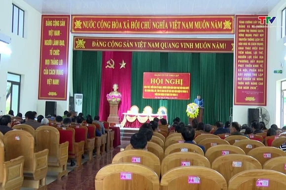 Xã Thọ Lập triển khai Nghị quyết Đại hội đại biểu Đảng bộ tỉnh