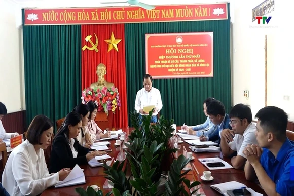 Hội nghị hiệp thương lần thứ nhất giới thiệu người được ứng cử đại biểu Hội đồng nhân dân xã Vĩnh Lộ